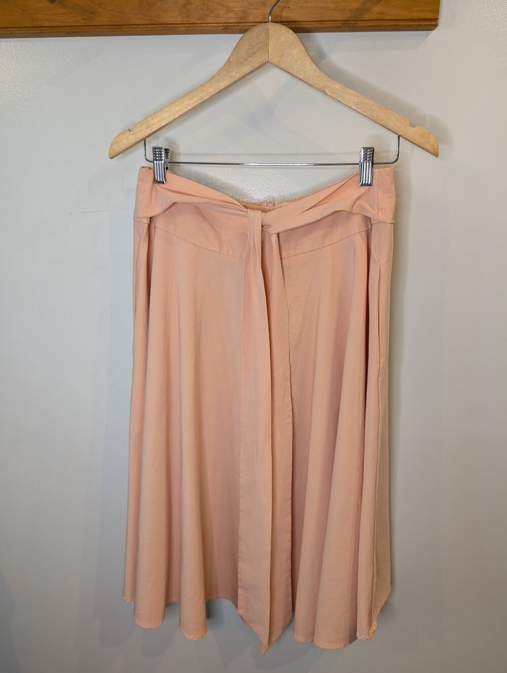 BELLE POQUE XL Blush Pink Midi Skirt A-Line Flowy Romantic Vintage Feminine